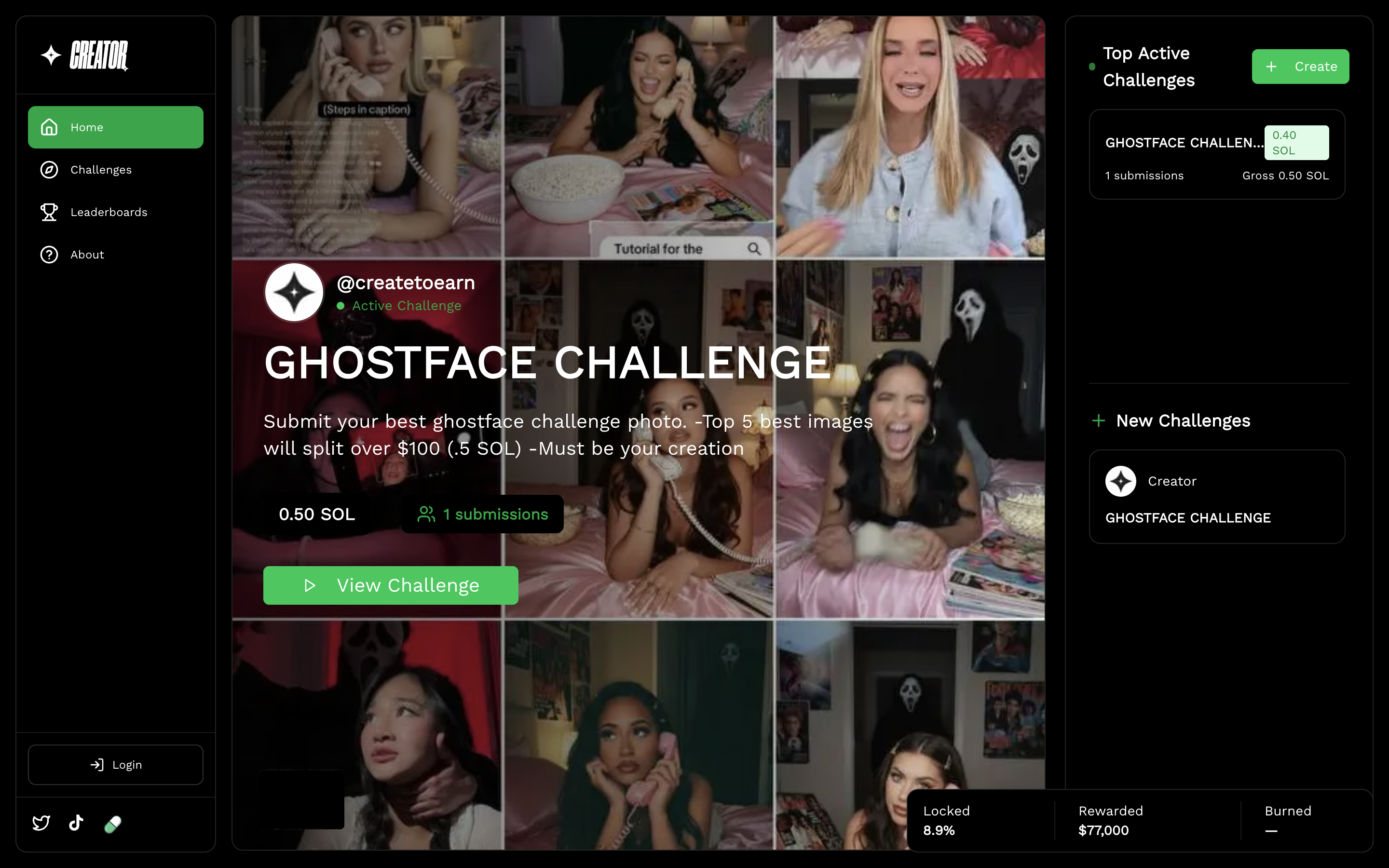 CreateToEarn screenshot
